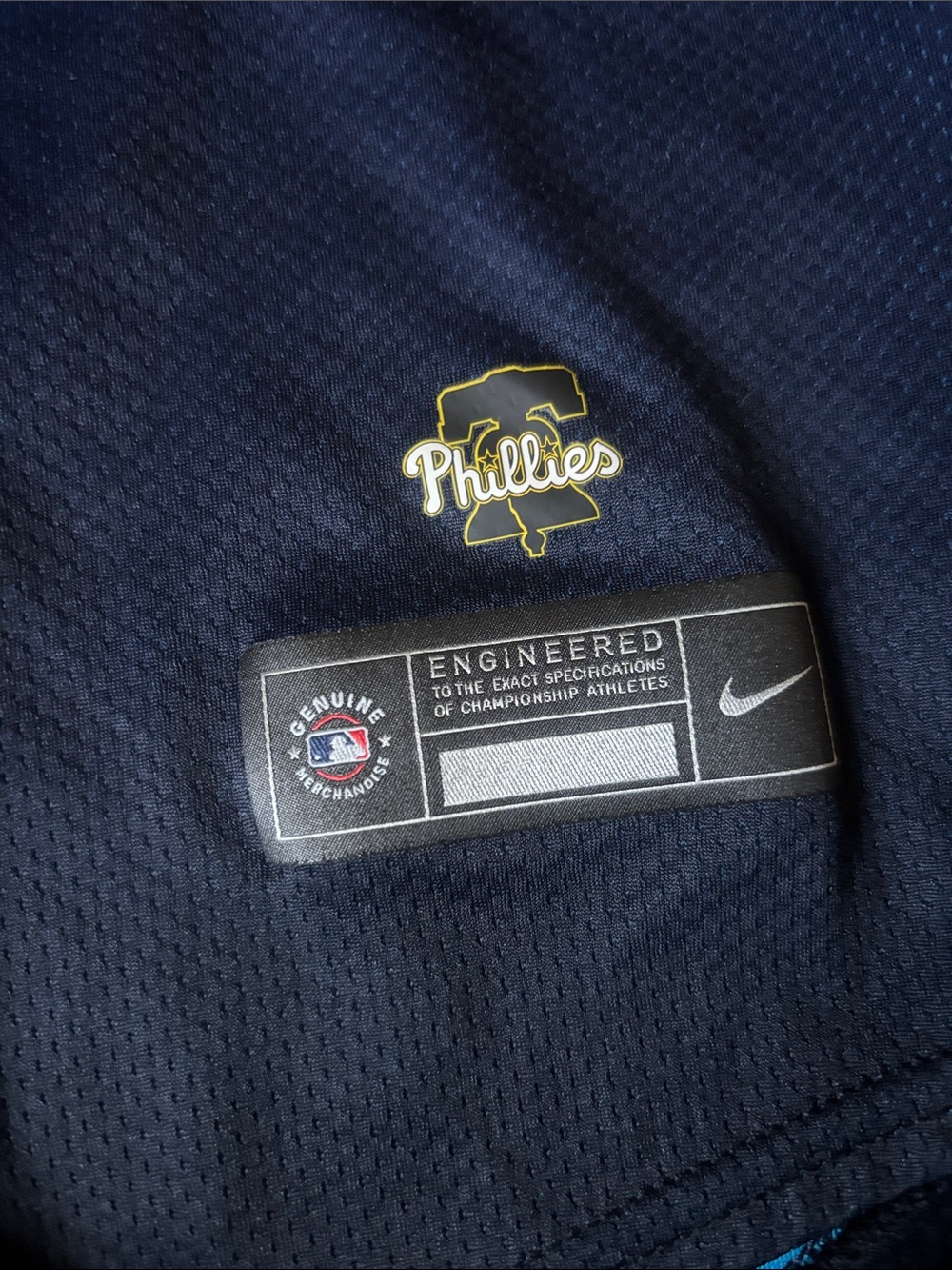 Nike Kids Blue city connect "PHILLY" Baseball Jersey trea Turner - Picture 3 of 4